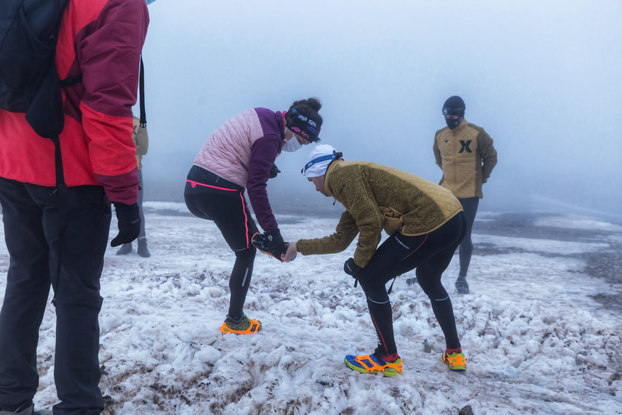 Fotos: Imágenes de la prueba piloto en Alto Campoo de &#039;snow running&#039;