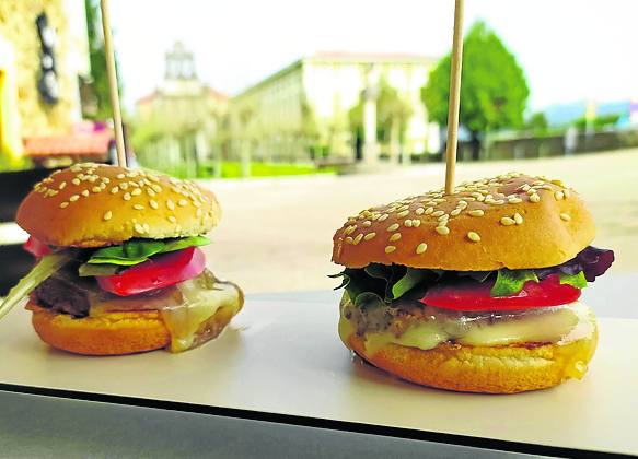 Mini hamburguesas de rabo de toro. 