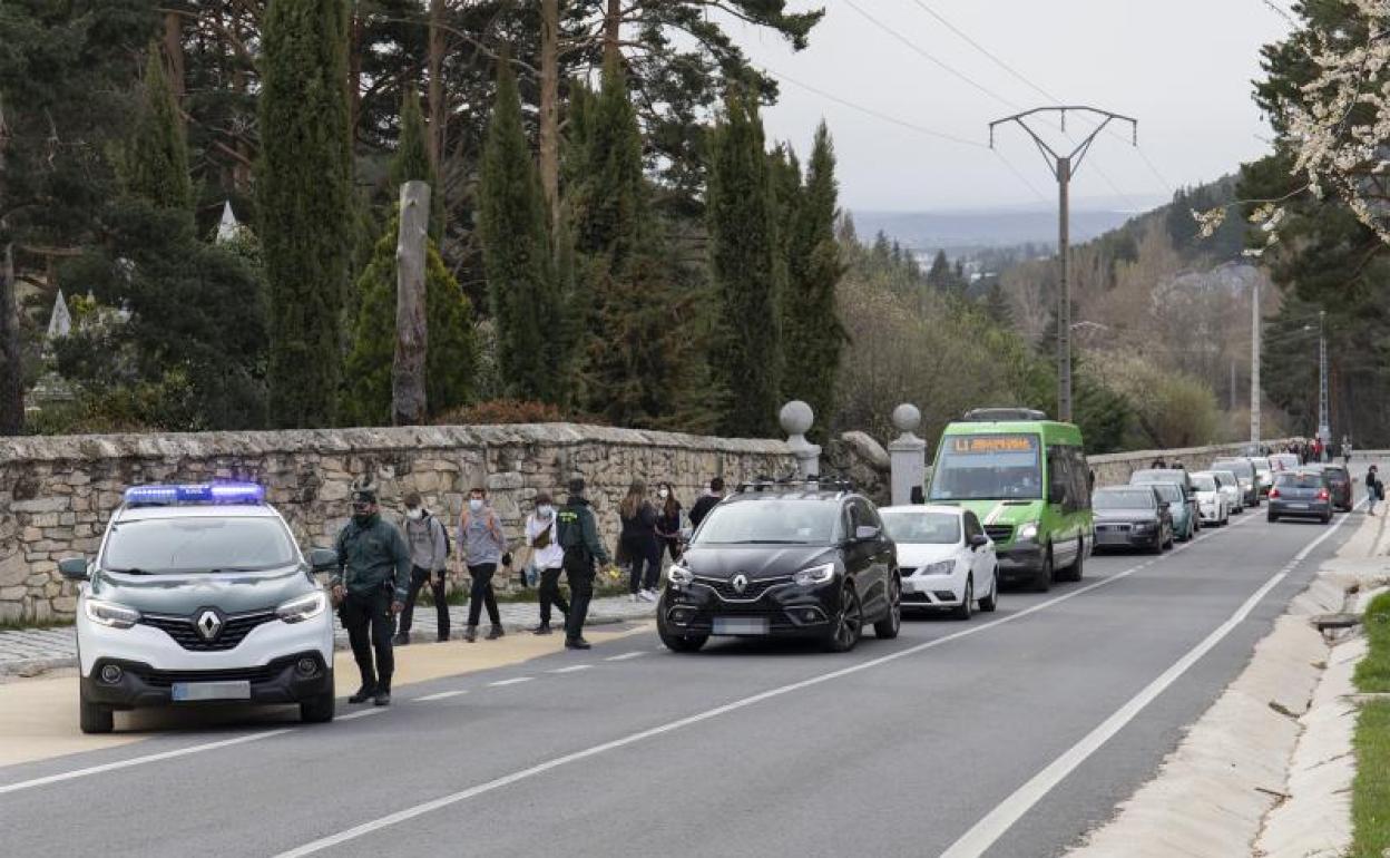 Control de acceso al Área de las Dehesas en el Valle de La Fuenfría, Madrid 