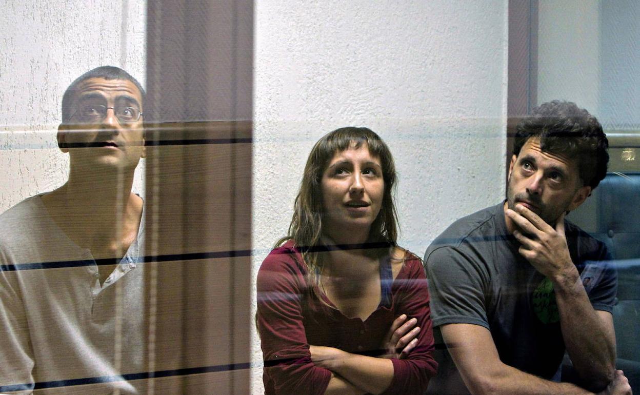 Daniel Pastor, Beatriz Etxebarría e Iñigo Zapirain, miembros del 'Comando Otazua',