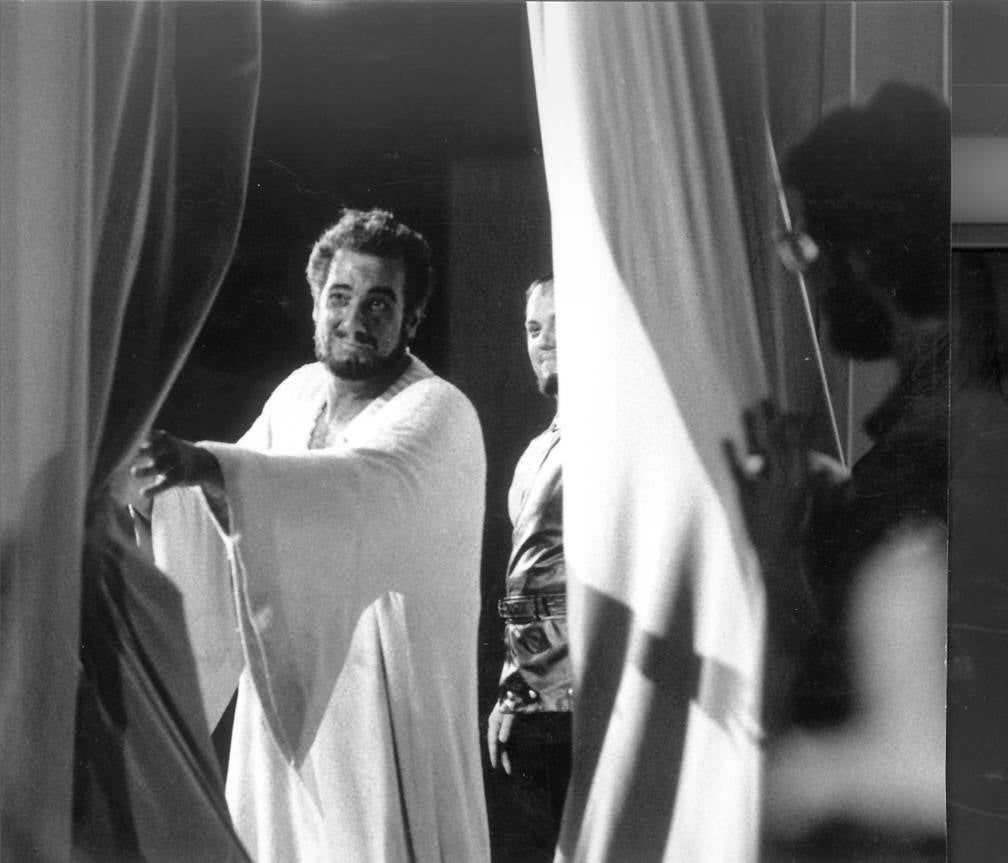 01/08/1991. Placido Domingo en el ensayo de ‘Otelo’ durante el FIS.