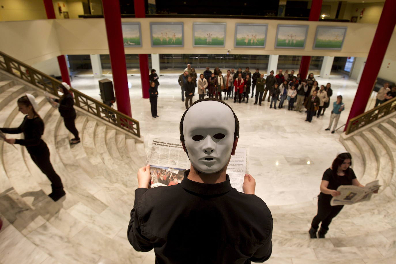 27/03/2013. Sala Griega durante las visitas guiadas al Palacio de Festivales en el Día Mundial del Teatro.