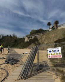 Imagen secundaria 2 - Las obras para estabilizar el talud de Reina Victoria encaran su recta final