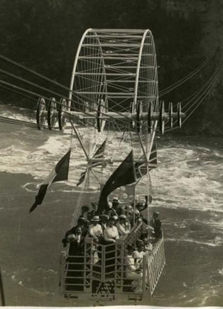 Imagen - Inauguración del transbordador del Niágara, proyectado por el ingeniero Leonardo Torres-Quevedo. 