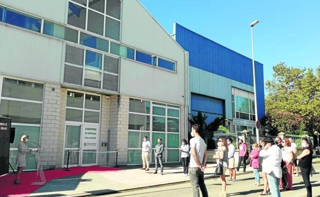 Momento de la inauguración del Centro de Empresas en septiembre del pasado año. 
