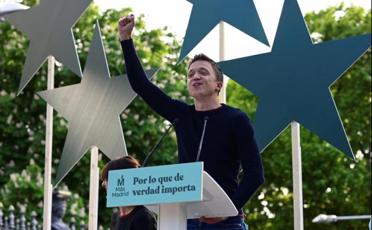 Íñigo Errejón, en un acto de la campaña madrileña. 