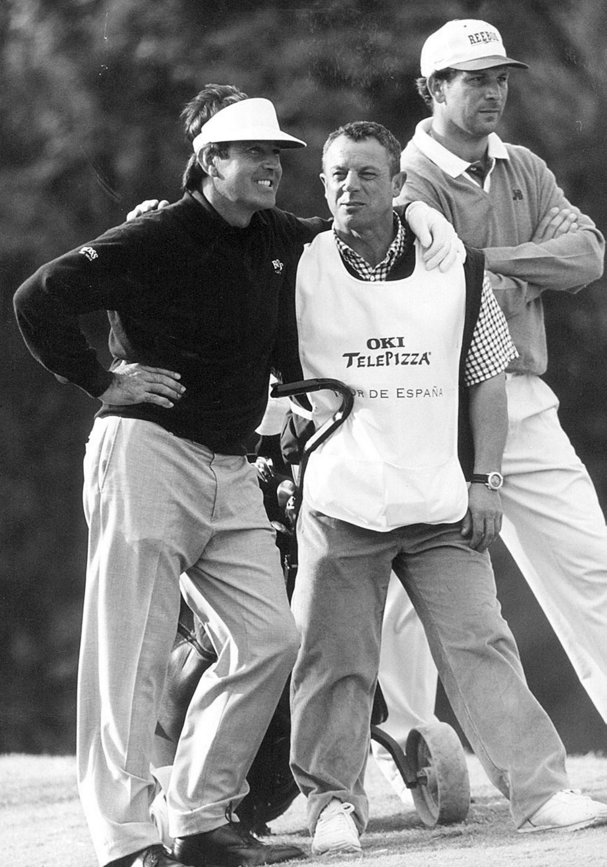 Seve junto a Joaquín Cabrero, que fue su caddie y preparador físico. dm