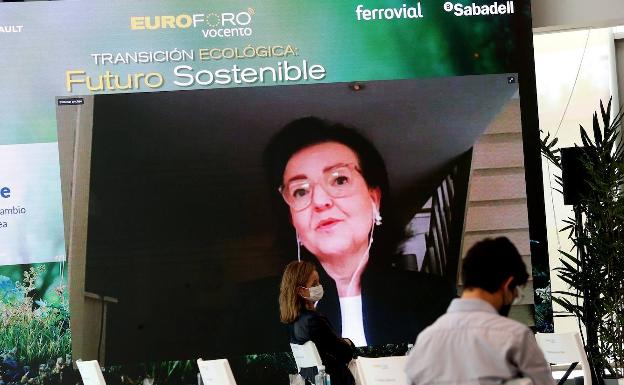 Clara de la Torre, directora general adjunta de Cambio Climático de la Comisión Europea, que intervino por videoconferencia 