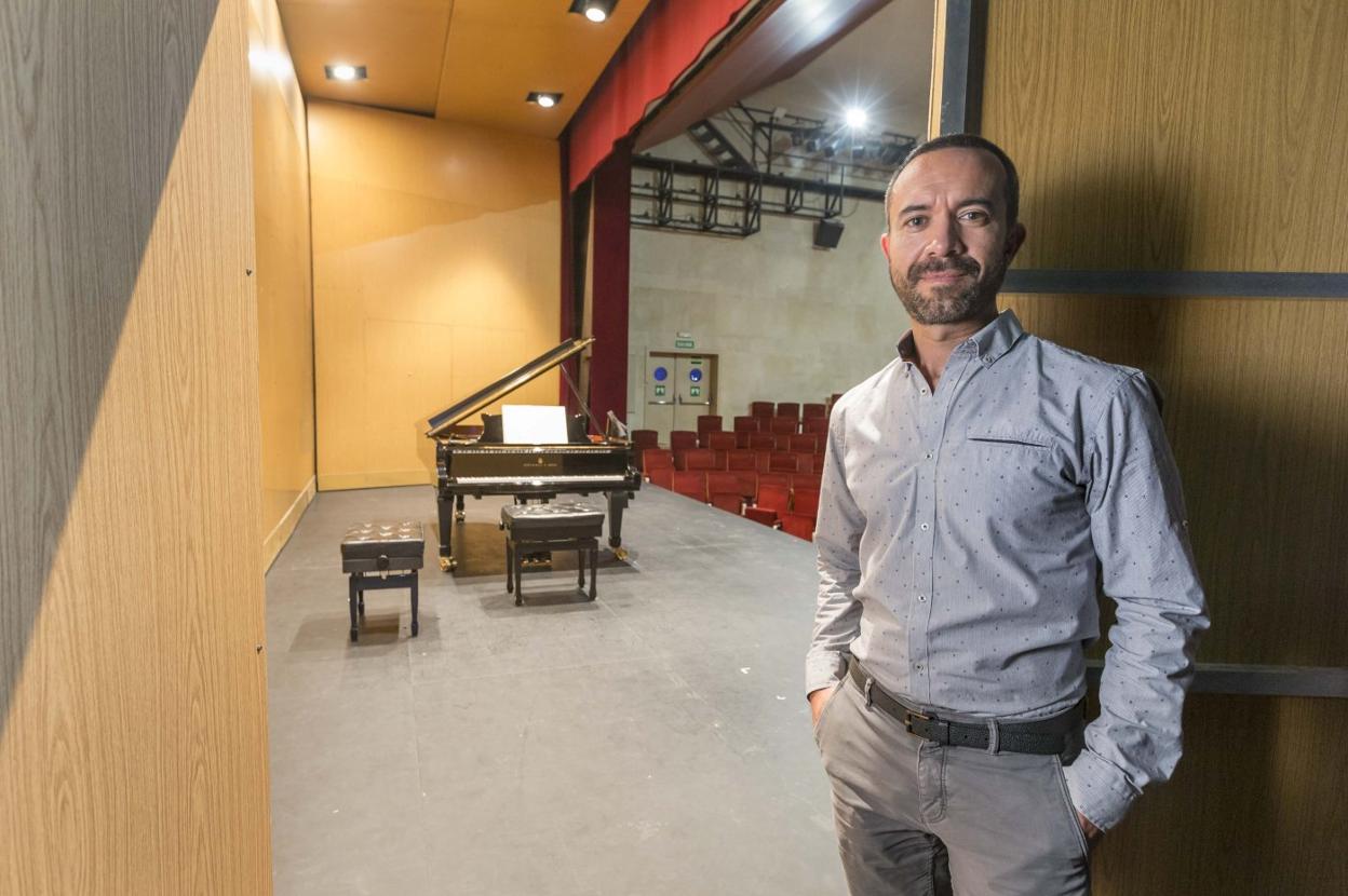 José Imhof, en la sala Pereda del Palacio de Festivales donde ofreció un concierto el pasado martes. 