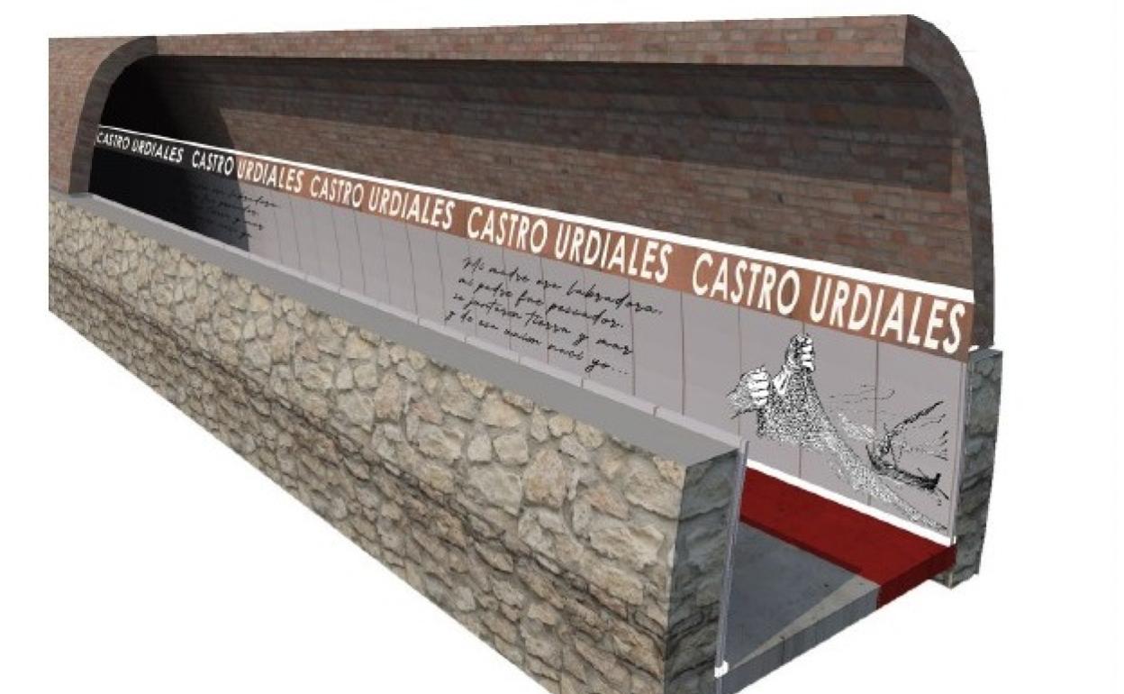 Imagen del proyecto del acondicionamiento del túnel de Vizconde.