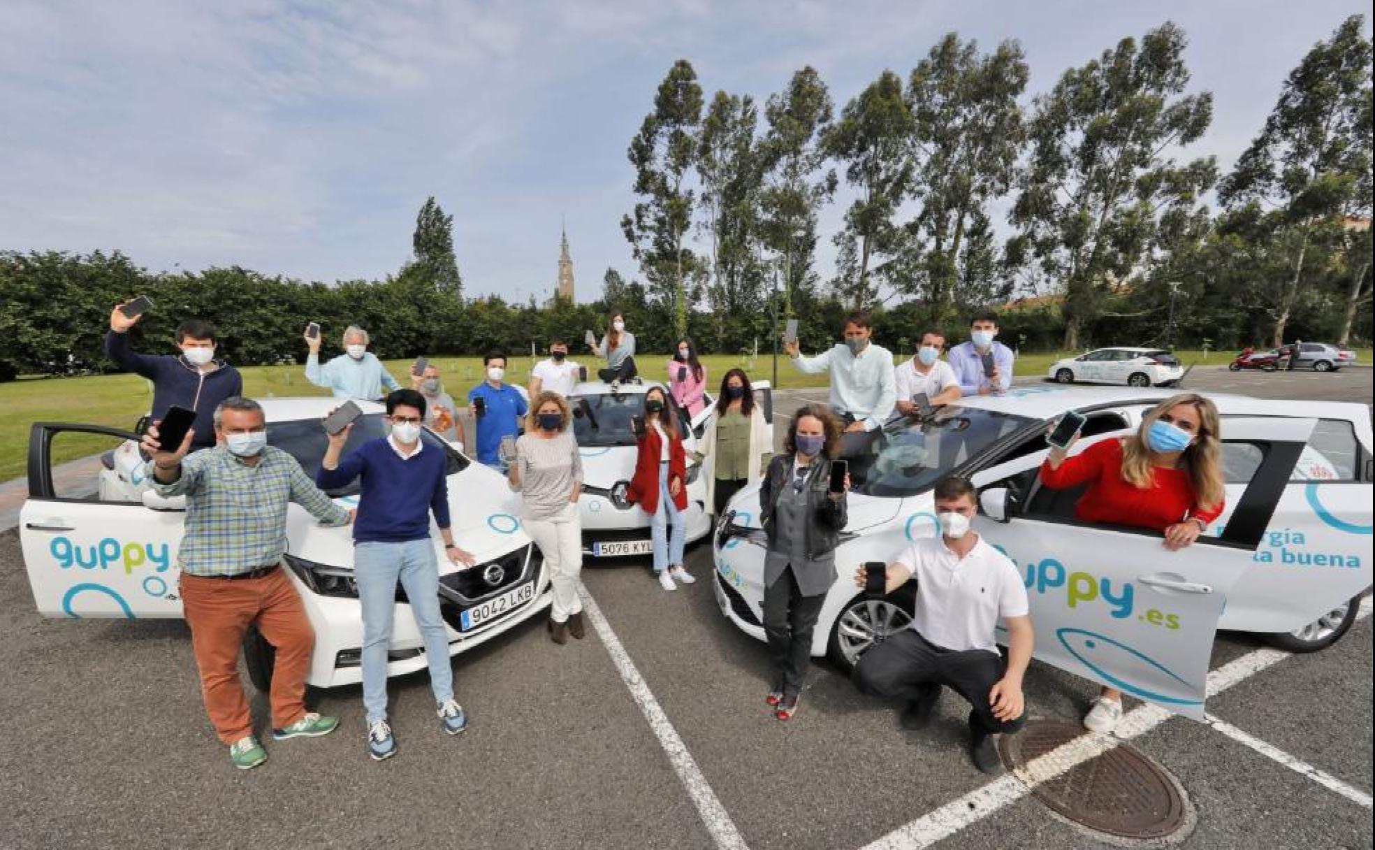 Parte del equipo de Guppy. 