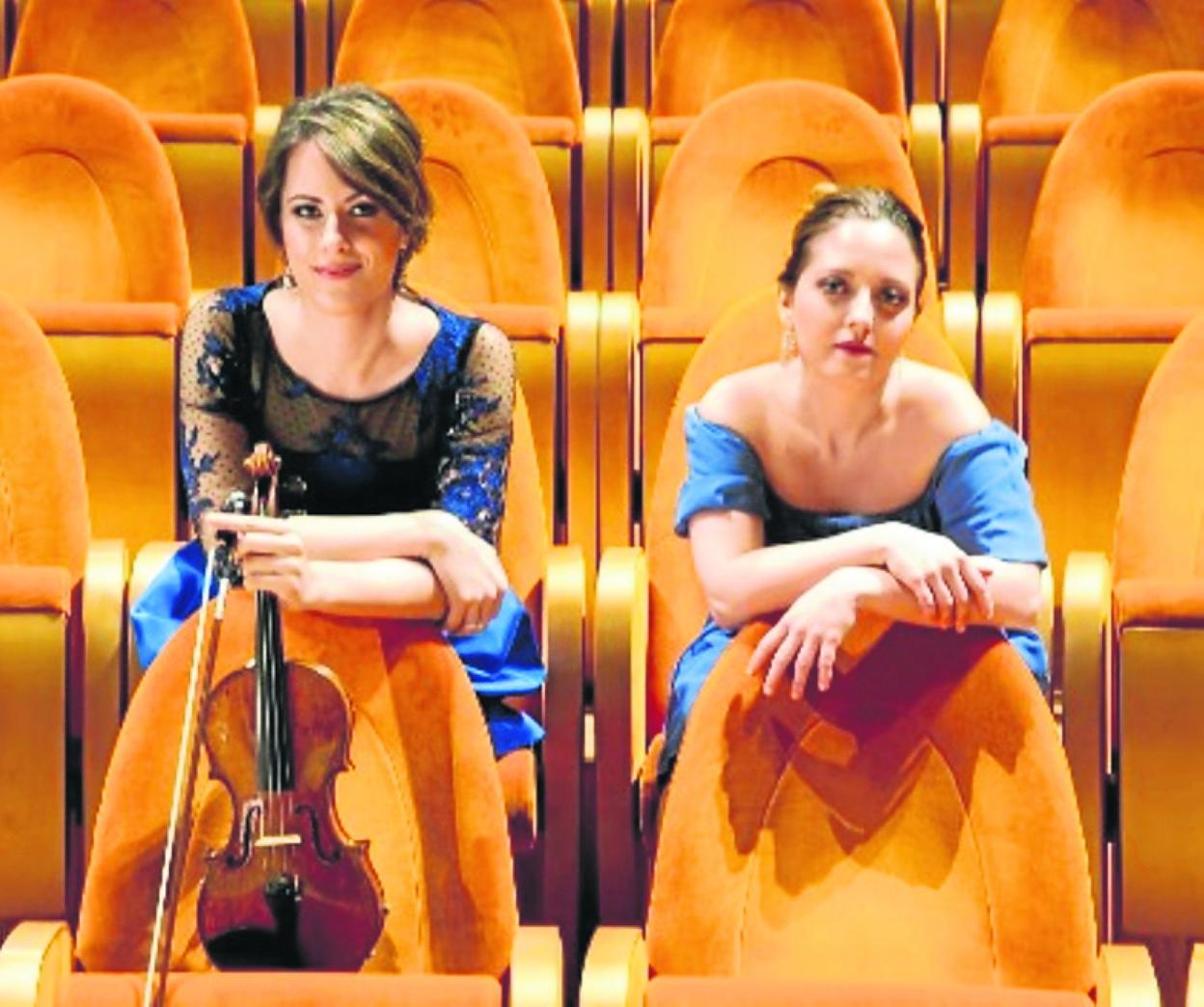 La violinista Francesca Dego y la pianista Francesca Leonardi. dm