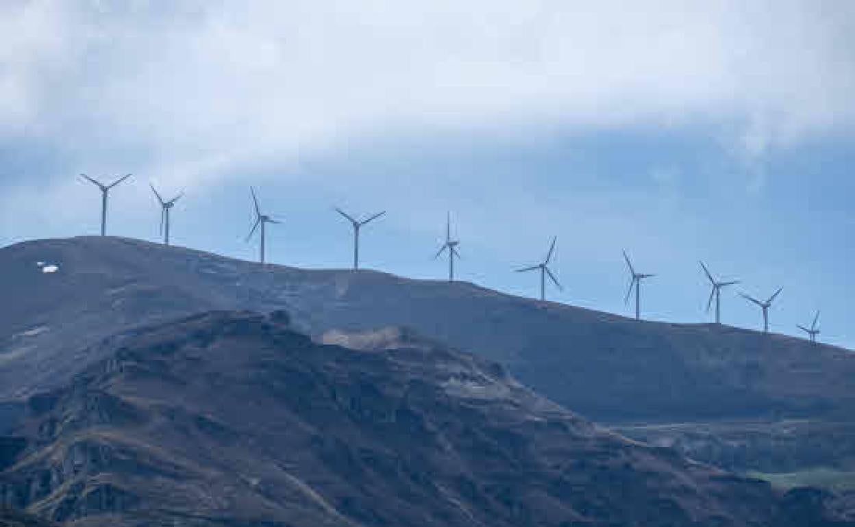 Parque eólico de Cañoneras, en Soba