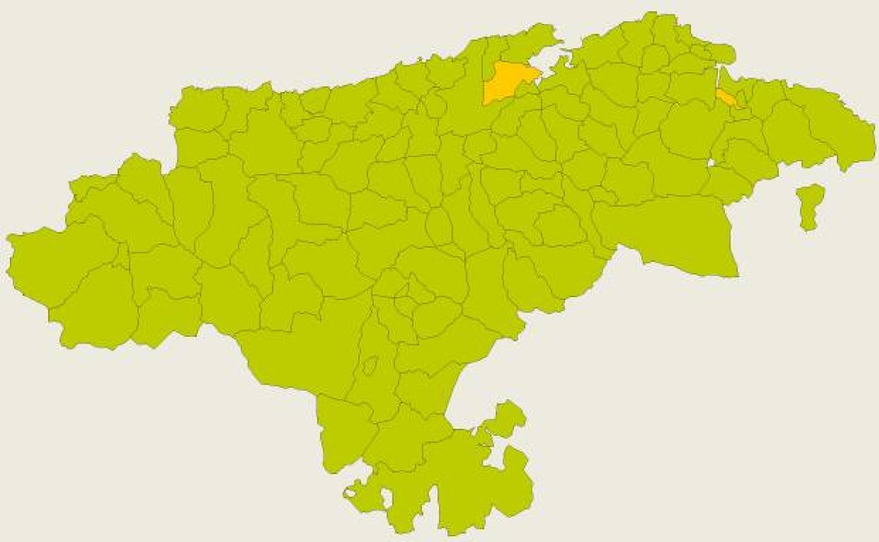 Cantabria mejora y solo Camargo y Colindres se encuentran en el nivel medio de riesgo