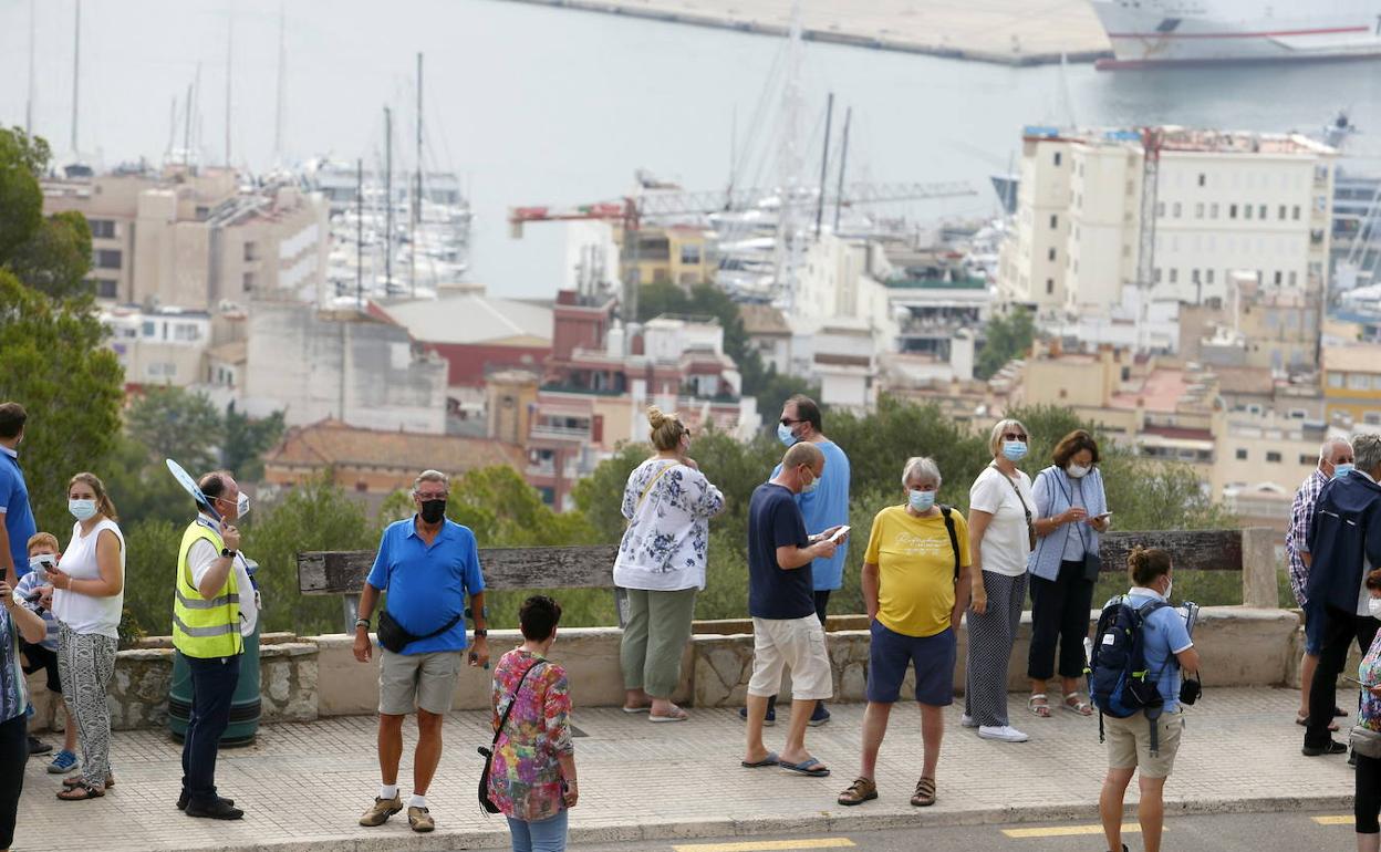 Turistas en Mallorca