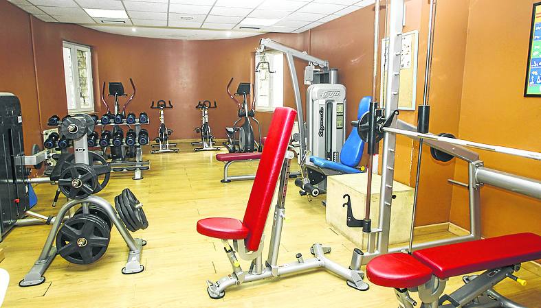 Gimnasio situado en la actualidad en la primera planta. 