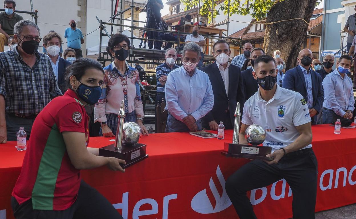 Miriam Velarde y Víctor González, ganadores del Memorial Marcelino Botín. 