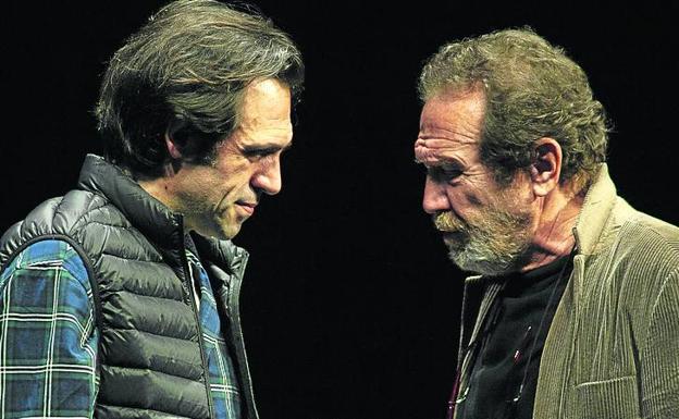 Escena de 'Variaciones' con Alberto Iglesias y Juan Gea.