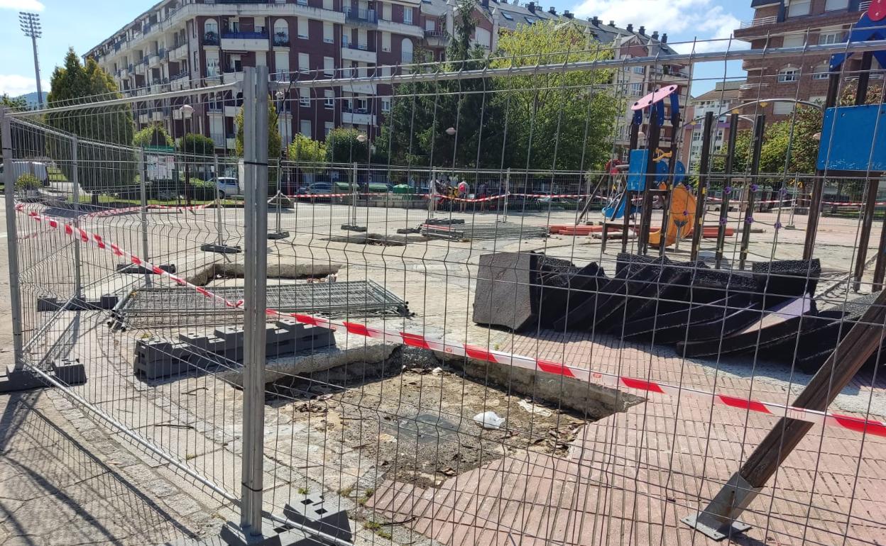 Estado actual del parque Hermandad de las Marismas.