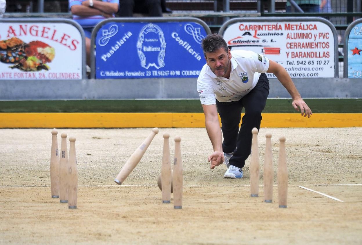 Rubén Haya se impuso ayer en el Concurso de San Ginés en Colindres. sane