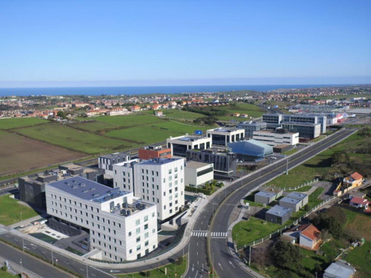 Panorámica aérea del Parque Científico y Tecnológico de Cantabria (Pctcan). 