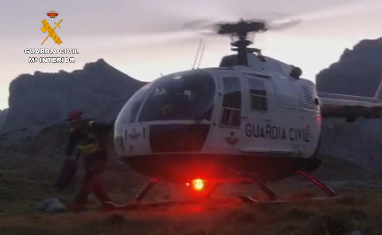 Rescatados tres montañeros en el Espolón de los Franceses