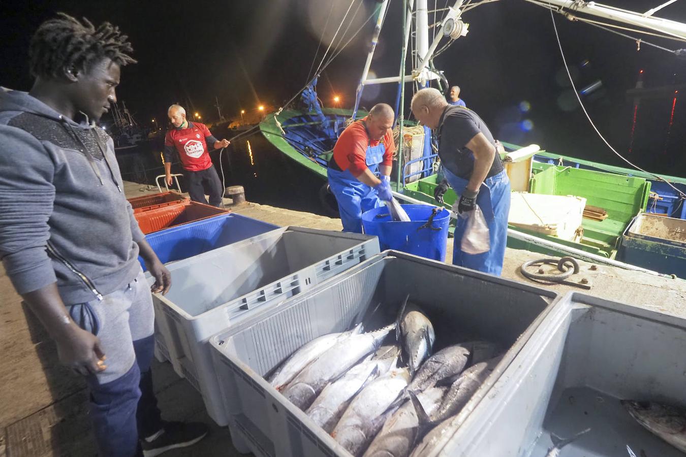 Los pescadores, en su despedida a la campaña de este verano.