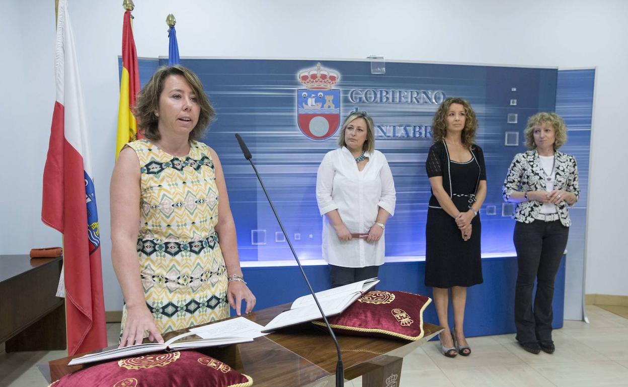 Alicia Renedo en su toma de posesión en 2015 