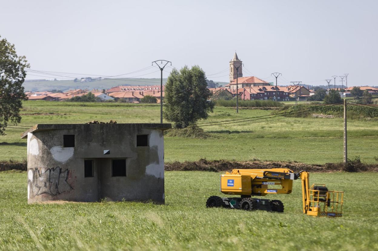 Construcción ganadera abandonada que éste lunes será decorada. 