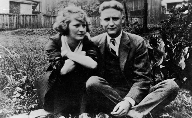 El novelista F. Scott Fitzgerald. y su mujer Zelda.