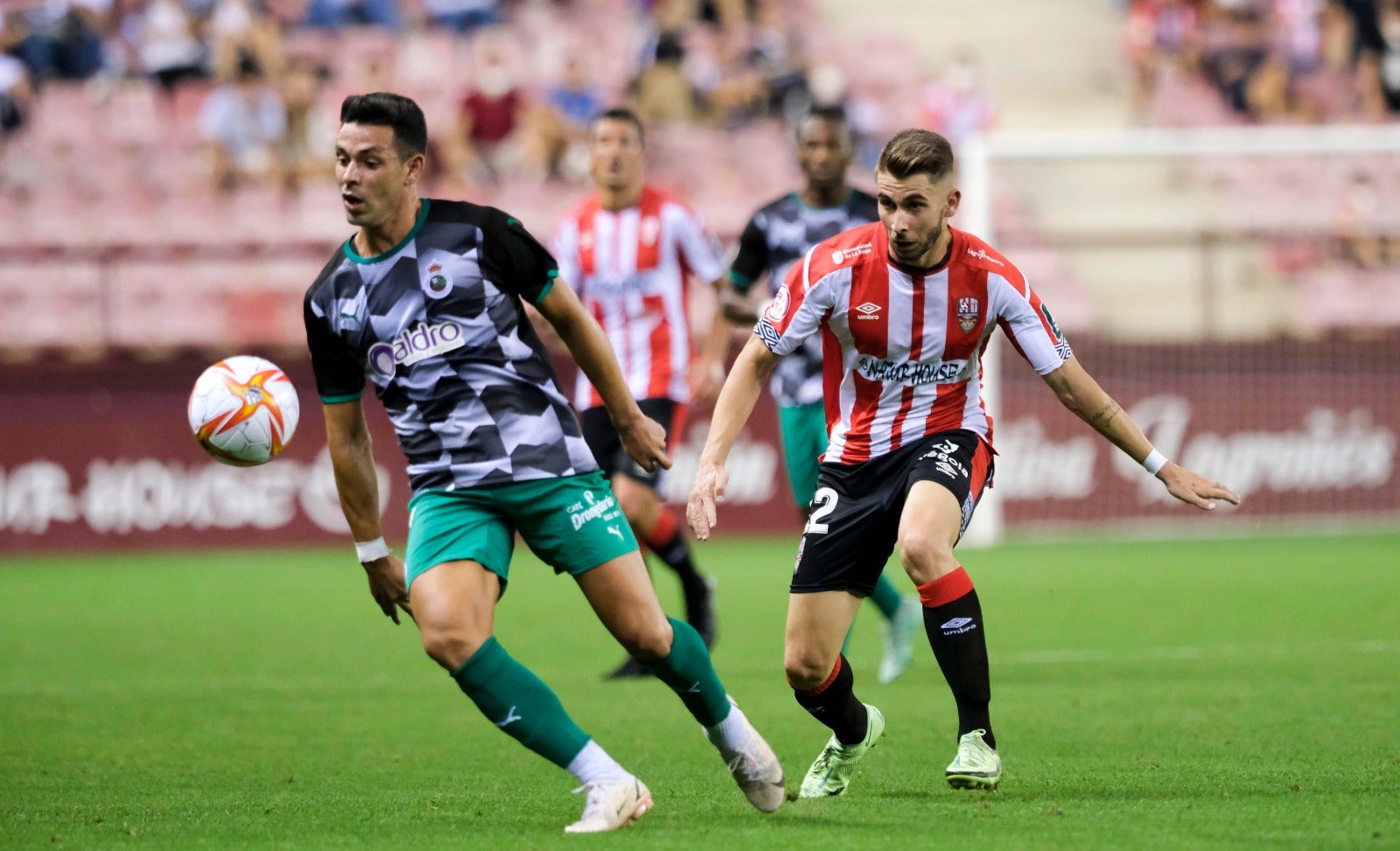 Fotos: El partido UD Logroñés-Racing, en imágenes