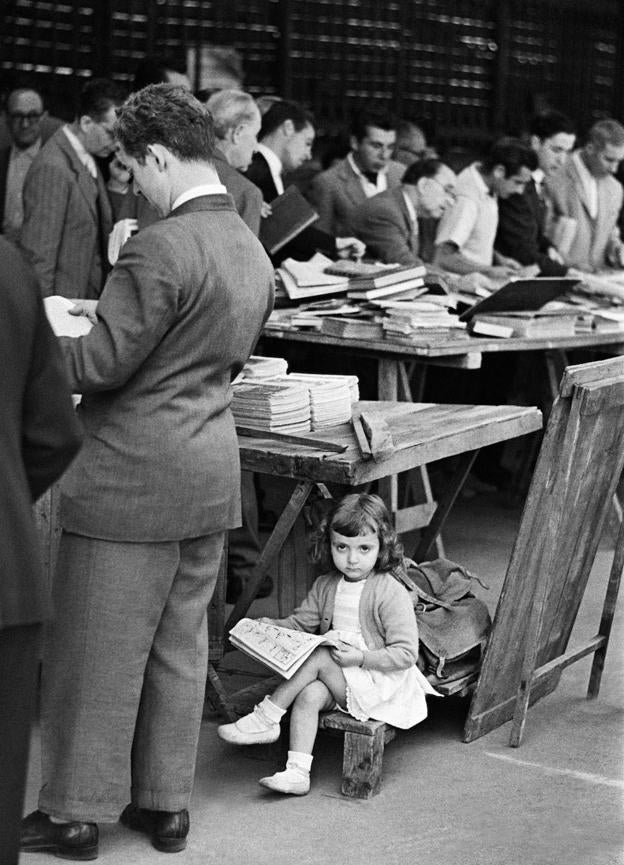 Mercado de San Anotnio, en Barcelona (1955).