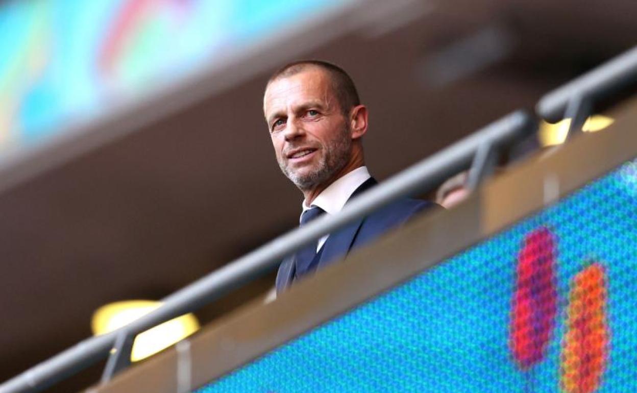 El presidente de la UEFA, Aleksander Ceferin. 