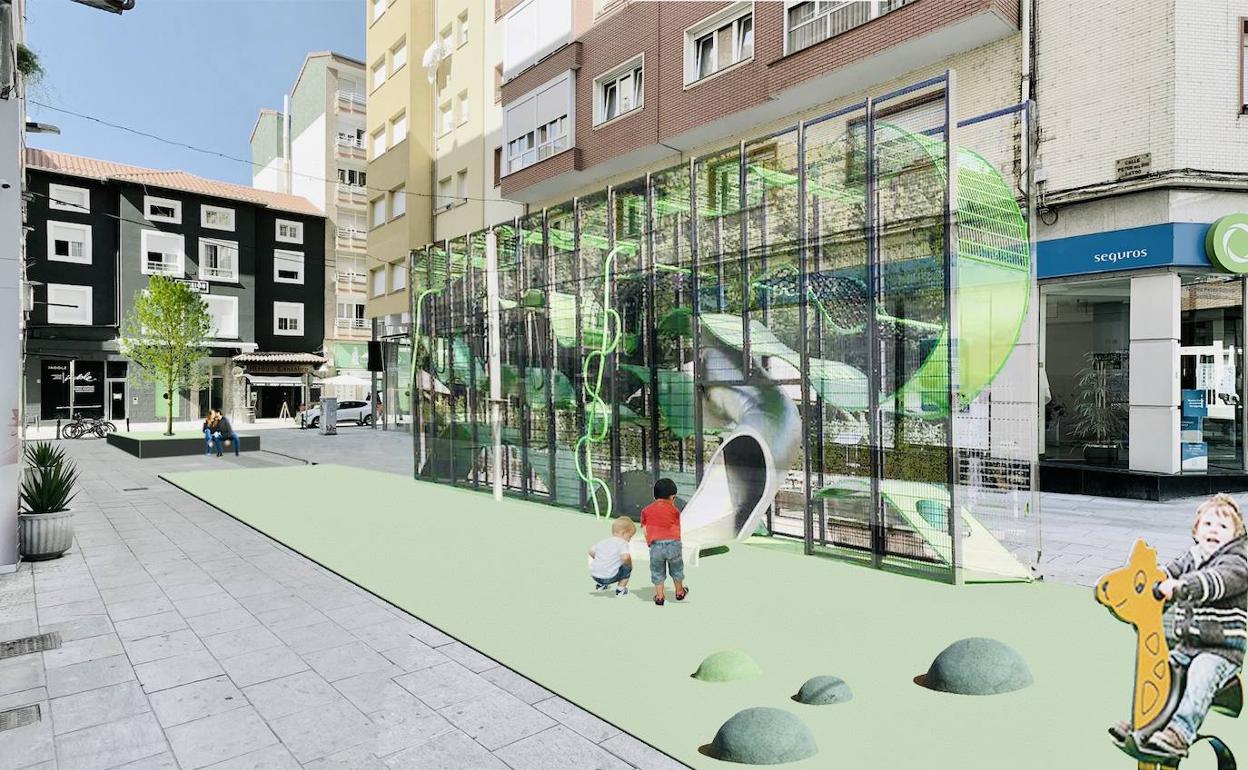 El parque infantil de Pepín del Río Gatóo de Torrelavega contará con un presupuesto de 151.000 euros