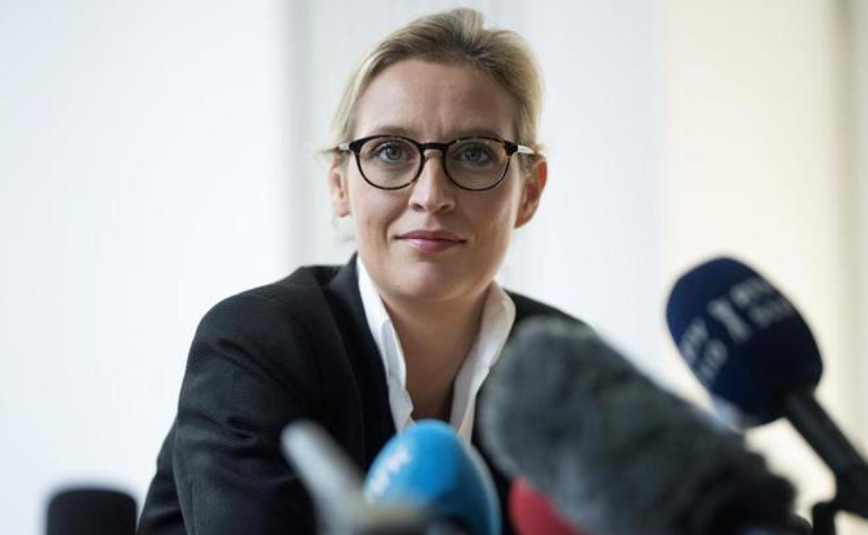 Ailce Weidel, cabeza de lista de AfD.