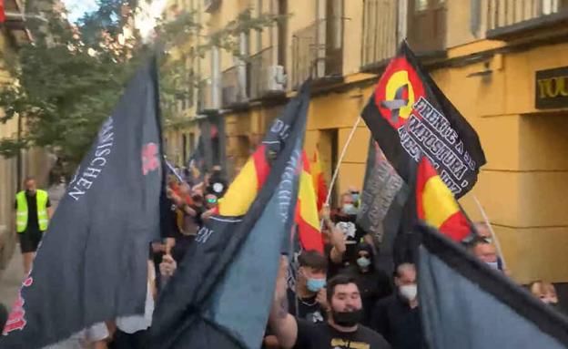 Manifestación del sábado en el barrio madrileño de Chueca