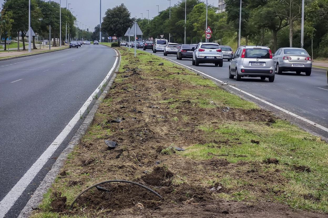 Terrenos de plantación de los primeros robles y encinas, junto a la glorieta de la calle Libertad. 