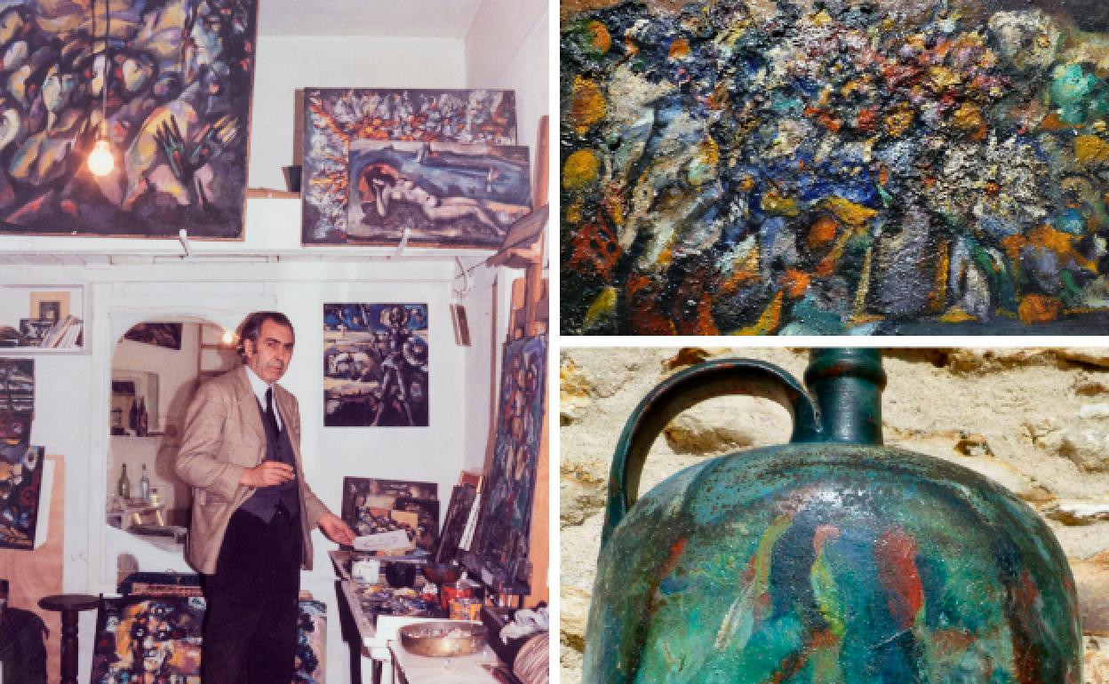 Paleta de colores del artista que forma parte del nuevo espacio. dm