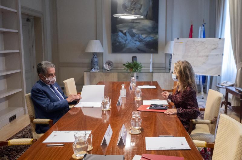 Fotos: La reunión de Revilla y la ministra Raquel Sánchez, en Madrid