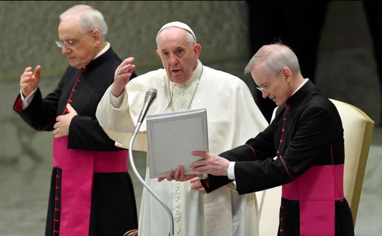 Audiencia general que preside este miércoles en el Aula Pablo VI del Vaticano.