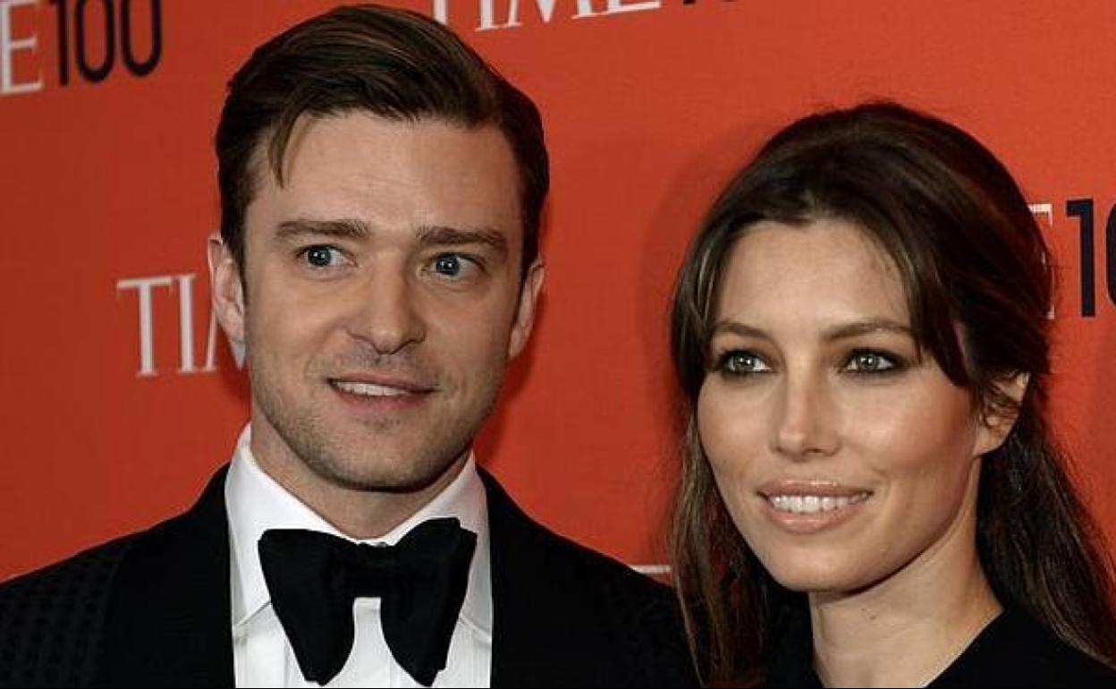 Justin Timberlake y Jessica Biel 