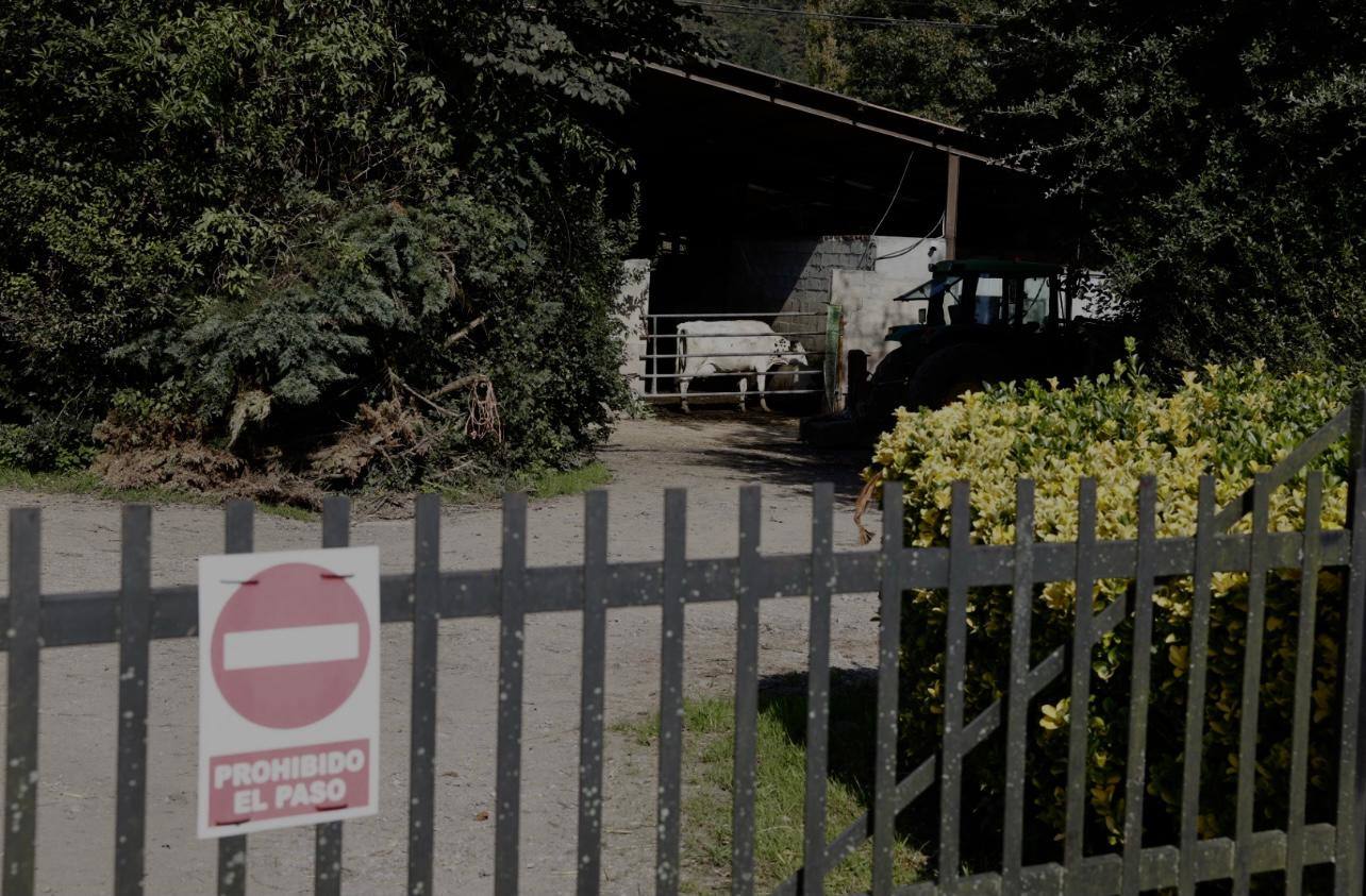 Entrada de la ganadería Meca, de Ucieda.