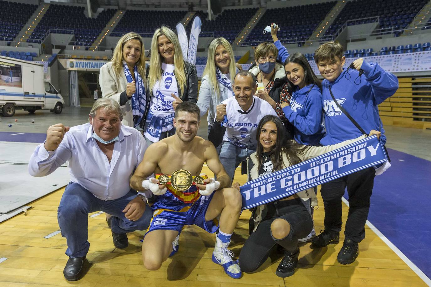 Fotos: Imágenes de la velada de boxeo en la que Jon Míguez retuvo el título de campeón de España de peso welter