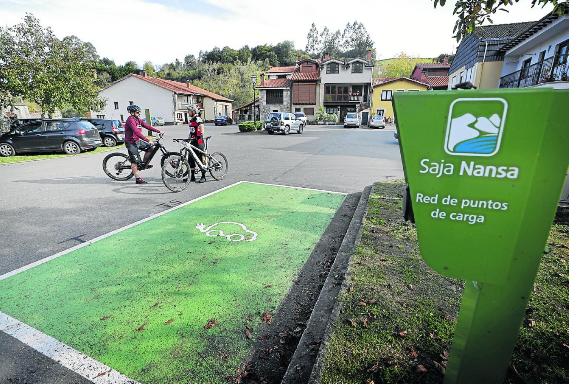 Uno de los puntos de recarga que se prevé ampliar a bicicleta eléctrica. 