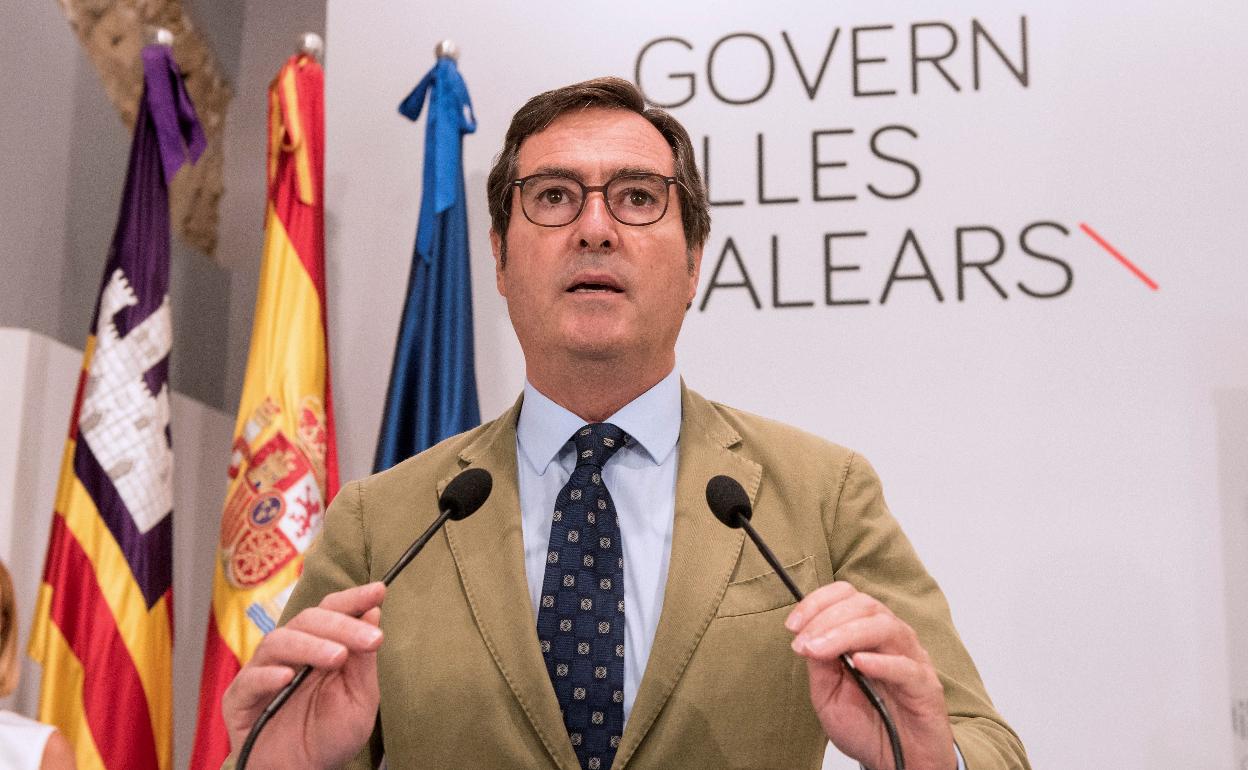 El presidente de la CEOE, Antonio Garamendi. 