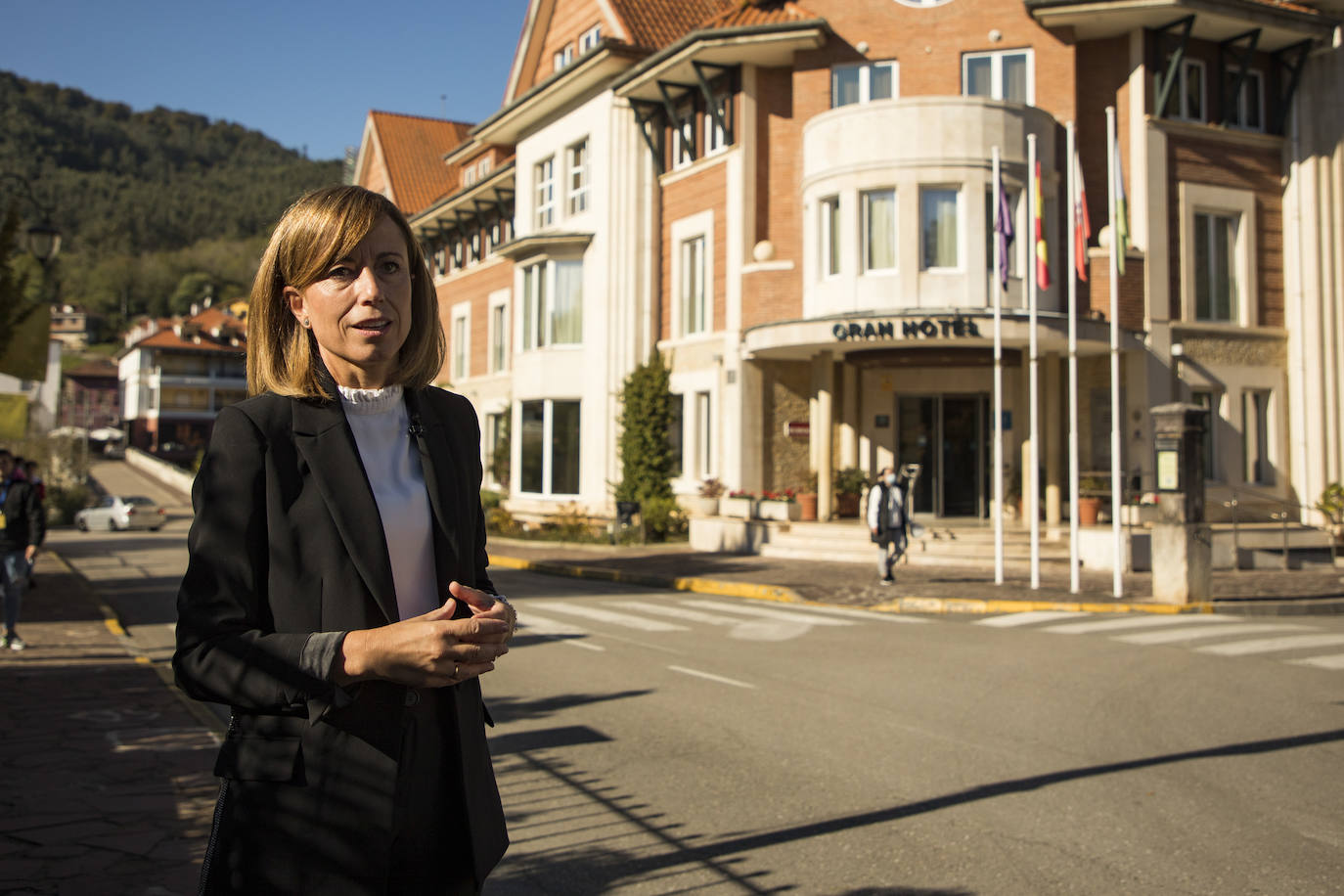 Eva Magaldi es la directora del balneario de Puente Viesgo. 