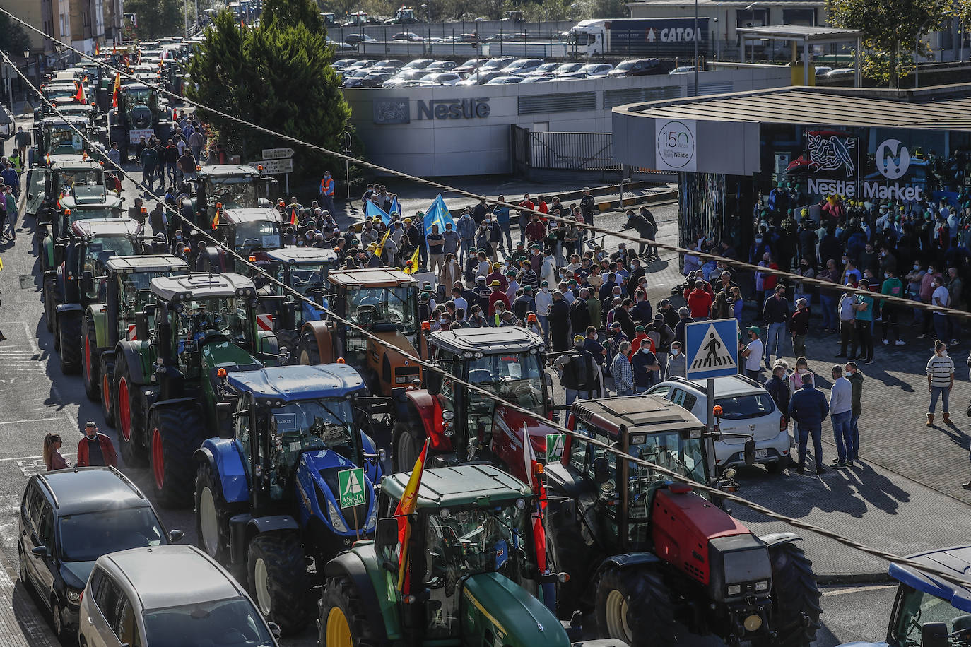 Fotos: Protesta con tractores