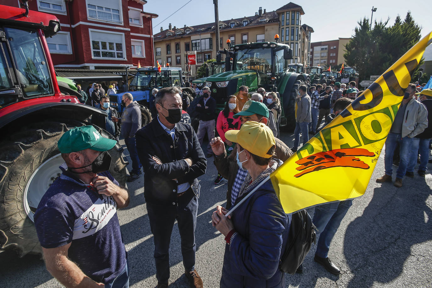 Fotos: Protesta con tractores