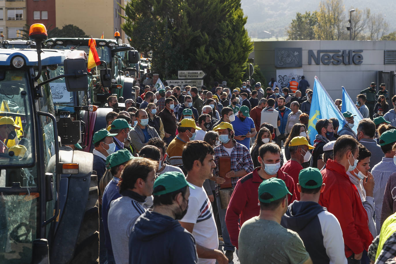 Fotos: Protesta con tractores