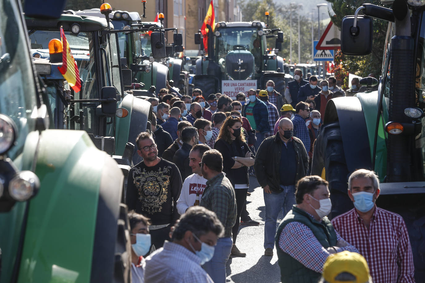 Fotos: Protesta con tractores